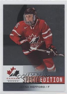 2014 Upper Deck Team Canada Juniors - SE #SE-54 - Jayna Hefford