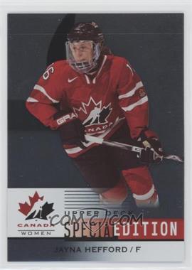 2014 Upper Deck Team Canada Juniors - SE #SE-54 - Jayna Hefford