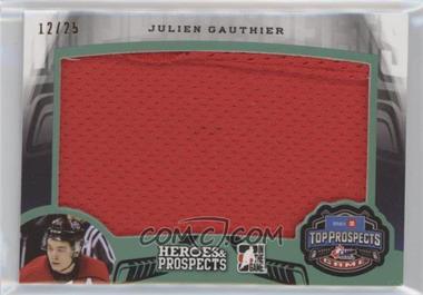 2015-16 Leaf In the Game Heroes & Prospects - Canada-Russia Series Jerseys - Emerald #CR-08 - Julien Nantel /25
