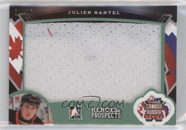 2015-16 Leaf In the Game Heroes & Prospects - Canada-Russia Series Jerseys - Emerald #CR-08 - Julien Nantel /25