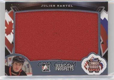 2015-16 Leaf In the Game Heroes & Prospects - Canada-Russia Series Jerseys - Platinum #CR-08 - Julien Nantel /10