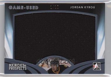 2015-16 Leaf In the Game Heroes & Prospects - Game Used Jersey - Platinum #GU-16 - Jordan Kyrou /10