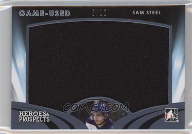 2015-16 Leaf In the Game Heroes & Prospects - Game Used Jersey - Platinum #GU-24 - Sam Steel /10