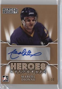 2015-16 Leaf In the Game Heroes & Prospects - Heroes Autographs #HA-MD1 - Marcel Dionne /30