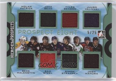 2015-16 Leaf In the Game Heroes & Prospects - Prospect 8 - Emerald #P8-02 - Nolan Patrick, Beck Malenstyn, Jake Bean, Sam Steel, Tyler Benson, Simon Stransky, Juuso Valimaki, Josh Mahura /25