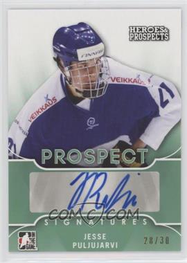 2015-16 Leaf In the Game Heroes & Prospects - Prospect Autographs - Emerald #PS-JP1 - Jesse Puljujarvi /30