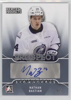 2015-16 Leaf In the Game Heroes & Prospects - Prospect Autographs - Platinum #PS-NB1 - Nathan Bastian /5