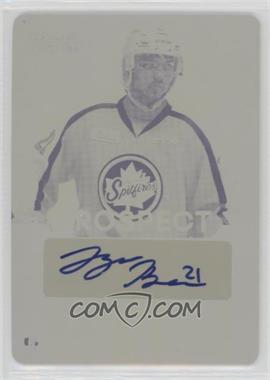 2015-16 Leaf In the Game Heroes & Prospects - Prospect Autographs - Printing Plate Yellow #PS-LB1 - Logan Brown /1