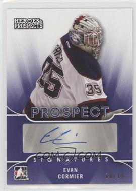 2015-16 Leaf In the Game Heroes & Prospects - Prospect Autographs - Purple #PS-EC2 - Evan Cormier /10