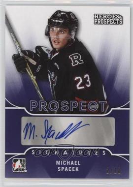 2015-16 Leaf In the Game Heroes & Prospects - Prospect Autographs - Purple #PS-MS2 - Michael Spacek /10