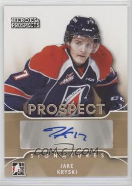 2015-16 Leaf In the Game Heroes & Prospects - Prospect Autographs #PS-JK1 - Jake Kryski