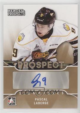 2015-16 Leaf In the Game Heroes & Prospects - Prospect Autographs #PS-PL1 - Pascal Laberge