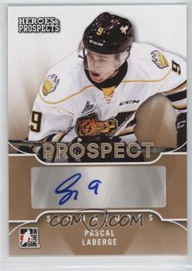 2015-16 Leaf In the Game Heroes & Prospects - Prospect Autographs #PS-PL1 - Pascal Laberge