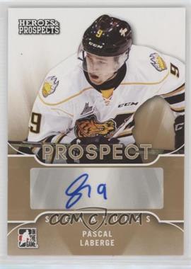 2015-16 Leaf In the Game Heroes & Prospects - Prospect Autographs #PS-PL1 - Pascal Laberge