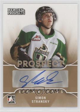 2015-16 Leaf In the Game Heroes & Prospects - Prospect Autographs #PS-SS2 - Simon Stransky