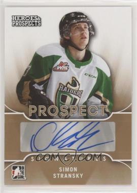 2015-16 Leaf In the Game Heroes & Prospects - Prospect Autographs #PS-SS2 - Simon Stransky