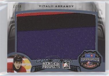 2015-16 Leaf In the Game Heroes & Prospects - Top Prospect Game Jersey - Platinum #TP-18 - Vitalii Abramov /10