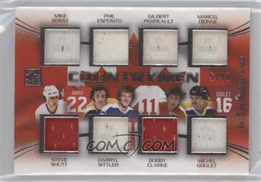 2015-16 Leaf In the Game Used - Countrymen - Silver #C-02 - Mike Bossy, Phil Esposito, Gilbert Perreault, Marcel Dionne, Steve Shutt, Darryl Sittler, Bobby Clarke, Michel Goulet /40