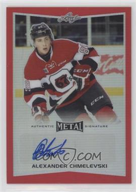 2015-16 Leaf Metal - [Base] - Red Prismatic #BA-AC1 - Alexander Chmelevski /3