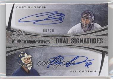 2015-16 Leaf Ultimate - Dual Signatures - Silver #DS-01 - Curtis Joseph, Felix Potvin /20