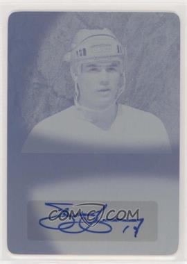 2015-16 Leaf Ultimate - Ultimate Signatures - Printing Plate Cyan #US-SY1 - Steve Yzerman /1