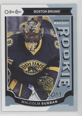 2015-16 O-Pee-Chee - [Base] #502 - Marquee Rookies - Malcolm Subban