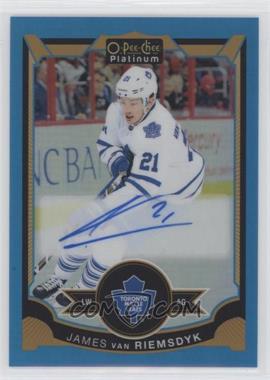 2015-16 O-Pee-Chee Platinum - Autographs - Blue Rainbow #JV - James van Riemsdyk