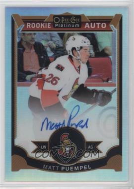 2015-16 O-Pee-Chee Platinum - [Base] - Rainbow #168 - Rookie Autographs - Matt Puempel