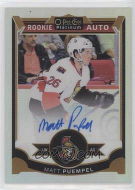 2015-16 O-Pee-Chee Platinum - [Base] - Rainbow #168 - Rookie Autographs - Matt Puempel