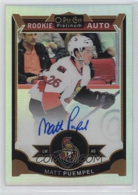 2015-16 O-Pee-Chee Platinum - [Base] - Rainbow #168 - Rookie Autographs - Matt Puempel