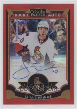 2015-16 O-Pee-Chee Platinum - [Base] - Red Prism #169 - Rookie Autographs - Shane Prince /75