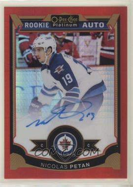 2015-16 O-Pee-Chee Platinum - [Base] - Red Prism #178 - Rookie Autographs - Nicolas Petan /75