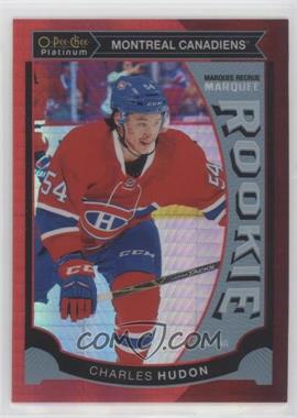 2015-16 O-Pee-Chee Platinum - Marquee Rookies - Red Prism #M46 - Charles Hudon /149