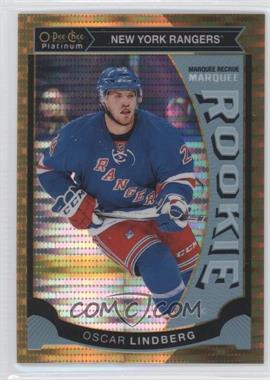 2015-16 O-Pee-Chee Platinum - Marquee Rookies - Seismic Gold #M34 - Oscar Lindberg /50