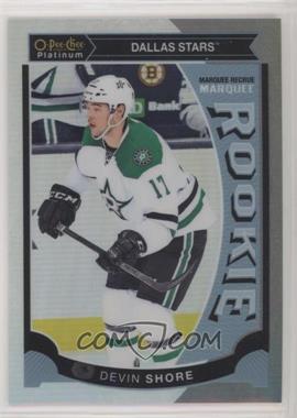 2015-16 O-Pee-Chee Platinum - Marquee Rookies - White Ice #M14 - Devin Shore /199