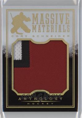 2015-16 Panini Anthology - Massive Materials - Prime #MM-67 - Cory Schneider /99