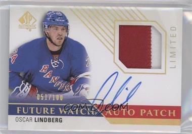 2015-16 SP Authentic - [Base] - Limited Autographed Patches #275 - Future Watch - Oscar Lindberg /100