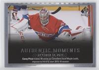 Authentic Moments - Carey Price