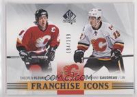 Franchise Icons - Theoren Fleury, Johnny Gaudreau #/199