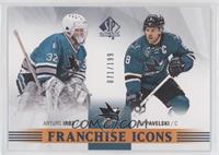 Franchise Icons - Arturs Irbe, Joe Pavelski #/199