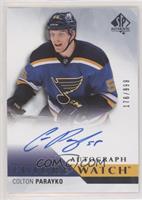 Future Watch Autographs - Colton Parayko #/999