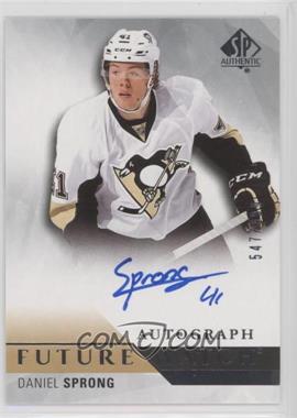 2015-16 SP Authentic - [Base] #280 - Future Watch Autographs - Daniel Sprong /999