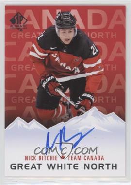 2015-16 SP Authentic - Great White North Autographs #GWN-NR - Nick Ritchie