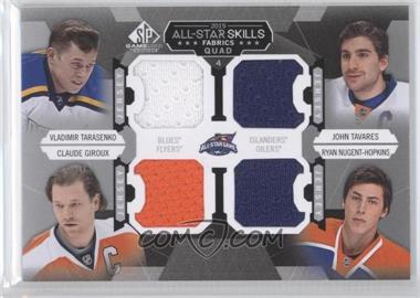 2015-16 SP Game-Used - 2015 All-Star Skills Fabrics Quads #AS4-10 - Vladimir Tarasenko, John Tavares, Claude Giroux, Ryan Nugent-Hopkins