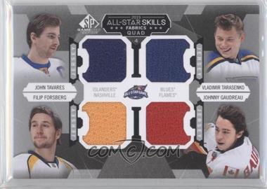 2015-16 SP Game-Used - 2015 All-Star Skills Fabrics Quads #AS4-6 - John Tavares, Vladimir Tarasenko, Filip Forsberg, Johnny Gaudreau