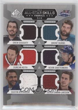 2015-16 SP Game-Used - 2015 All-Star Skills Fabrics Sixes #AS6-2 - Drew Doughty, Duncan Keith, Dustin Byfuglien, Brent Burns, Kevin Shattenkirk, Oliver Ekman-Larsson