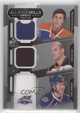 2015-16 SP Game-Used - 2015 All-Star Skills Fabrics Triples #AS3-12 - Ryan Nugent-Hopkins, Ryan Getzlaf, Ryan Johansen