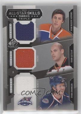 2015-16 SP Game-Used - 2015 All-Star Skills Fabrics Triples #AS3-12 - Ryan Nugent-Hopkins, Ryan Getzlaf, Ryan Johansen