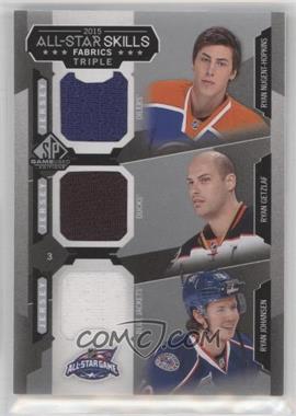 2015-16 SP Game-Used - 2015 All-Star Skills Fabrics Triples #AS3-12 - Ryan Nugent-Hopkins, Ryan Getzlaf, Ryan Johansen