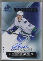 Short Print - Authentic Rookies - Alexandre Grenier (15-16 UD Portfolio Update)…